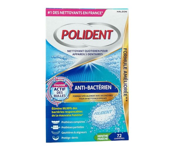 Polident Corega antibakterielle Reinigungstabletten - Packung mit 72 Tabletten - image 1