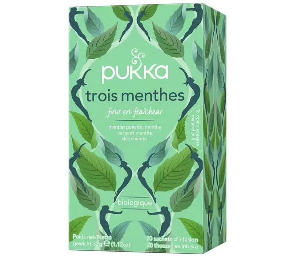 Bio Drei-Minze-Infusion Pukka - Box mit 20 Beuteln - image 1