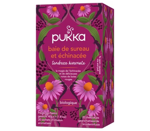 Bio-Holunderbeeren- und Echinacea-Infusion Pukka - Schachtel mit 20 Beuteln