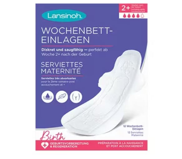 Sehr saugfähige Lansinoh-Mutterpass-Tücher - Packung mit 12 Tüchern - image 1