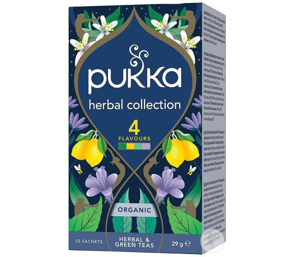 Pflanzenkollektion 4 Sorten Pukka - eine Box mit 20 Beuteln