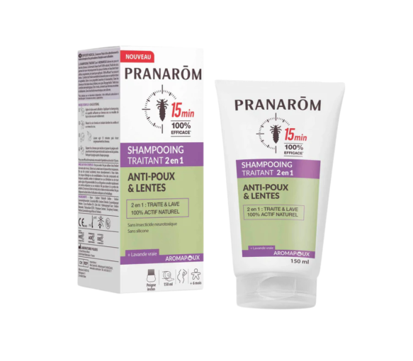 Aromapoux 2-in-1 Anti-Lice and Nits Treatment Shampoo Pranarom - 150ml tube