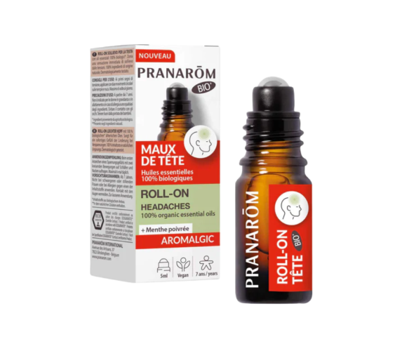 Aromalgic bio ätherisches Öl Kopfschmerzen Pranarom - Roll-on von 5 ml