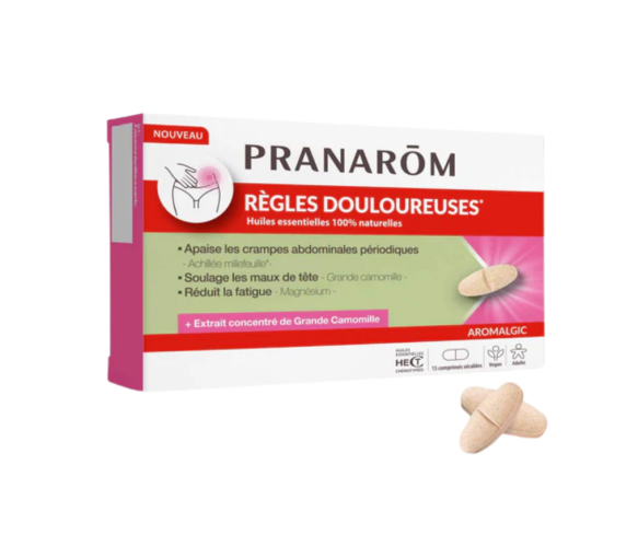Aromalgic schmerzhafte Regeln Pranarom - Schachtel mit 15 Tabletten