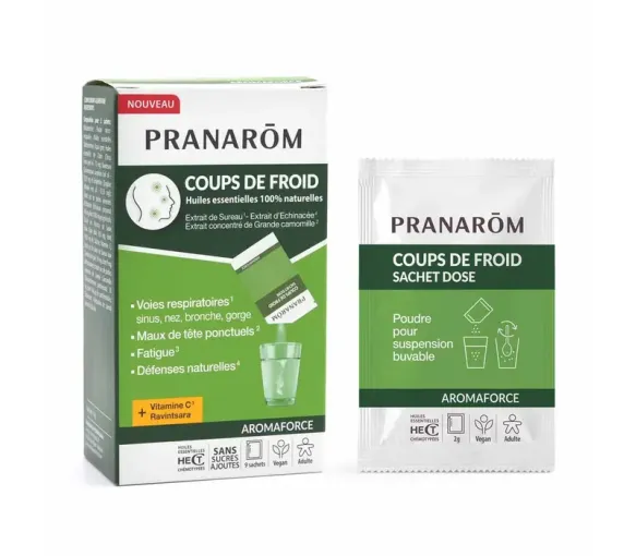 Aromaforce Erkältungen Pranarom - Box mit 9 Beuteln