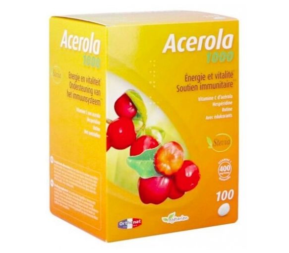 Acérola 1000 Orthonat - Packung mit 100 Tabletten - image 1