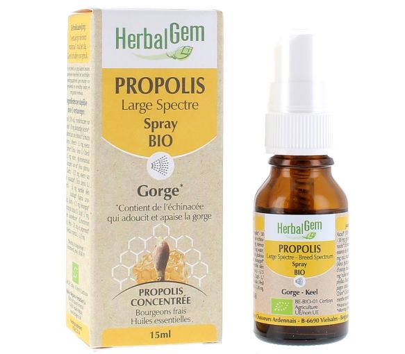 HerbalGem Bio-Propolis - Spray von 15 ml