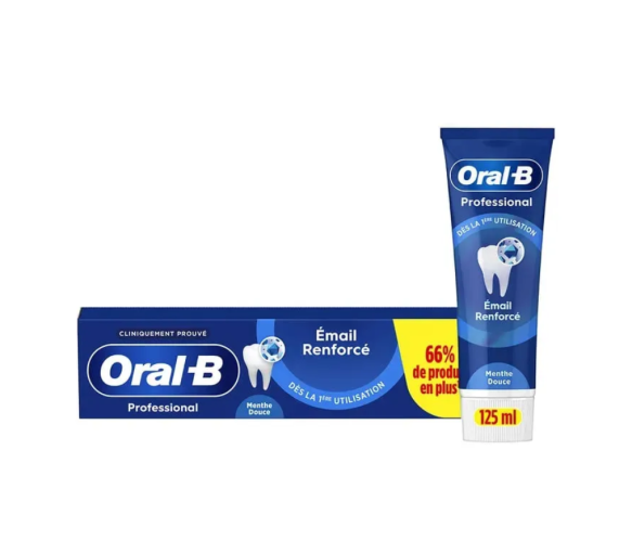 Zahnpasta für verstärkten Zahnschmelz mit sanftem Minzgeschmack von Oral-B - Tube mit 125 ml - image 1