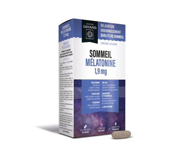 Melatonin Schlaf 1,9 mg Dayang - Packung mit 30 Tabletten