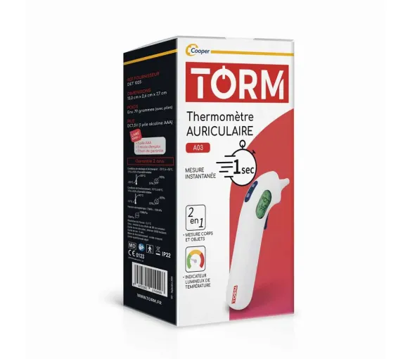 Ohrthermometer A03 2in1 Torm Cooper - ein Thermometer - image 1