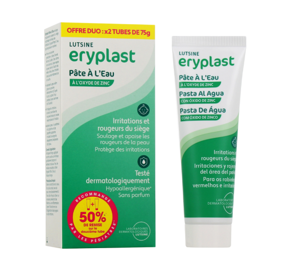 Eryplast Wasserpaste mit Zinkoxid Lutsine - 2 Tuben zu 75g