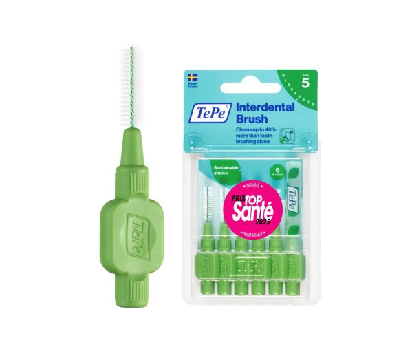 Original Interdentalbürsten grün Größe 5 (0,8 mm) TePe - 6 Bürsten - image 1