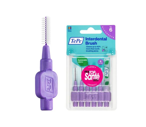 Original Interdentalbürsten lila Größe 6 (1,1 mm) TePe - 6 Bürsten - image 1