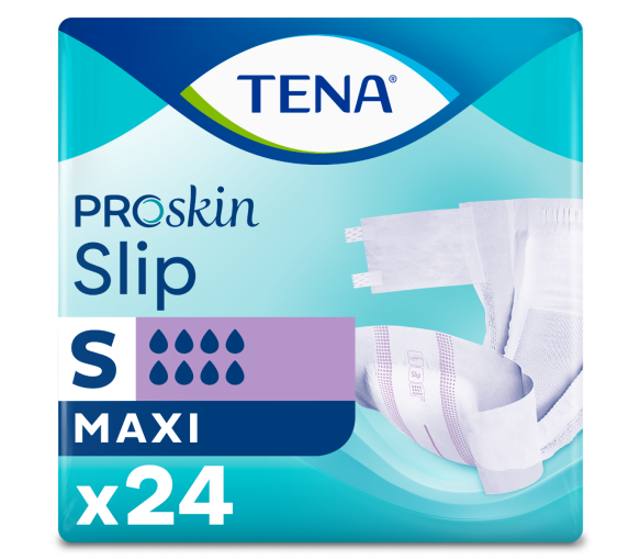 Proskin Slip Erwachsenenwindeln Maxi Größe S Tena - Packung mit 24 vollständigen Wechseln
