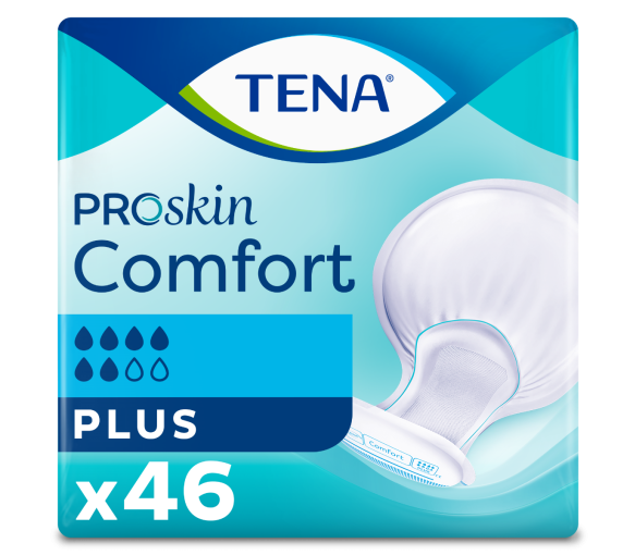 ProSkin Comfort Plus anatomische Einlagen Tena - Packung mit 46 Einlagen