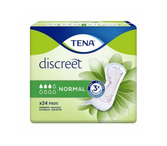 Tena Lady Discreet Normal - 24 anatomisch geformte Schutzvorrichtungen - image 1