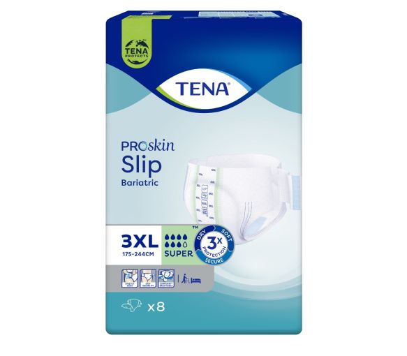 ProSkin bariatrische Slips Größe 3XL Tena - Packung mit 8 Schutzvorrichtungen