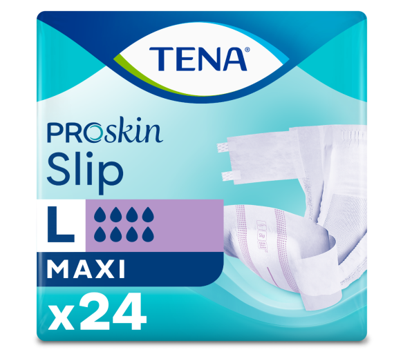 Proskin Slip Erwachsenenwindeln Maxi Größe L Tena - Packung mit 24 vollständigen Wechseln