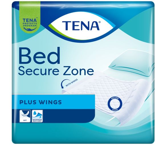 Bett-Schutzbereich Plus Wings Bettauflagen 180x80cm Tena - Packung mit 20 Stück - image 1