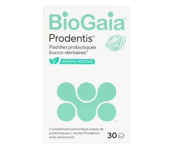 Prodentis Probiotika für die Mundgesundheit mit Minzgeschmack BioGaia - 30 Tabletten pro Dose - image 1