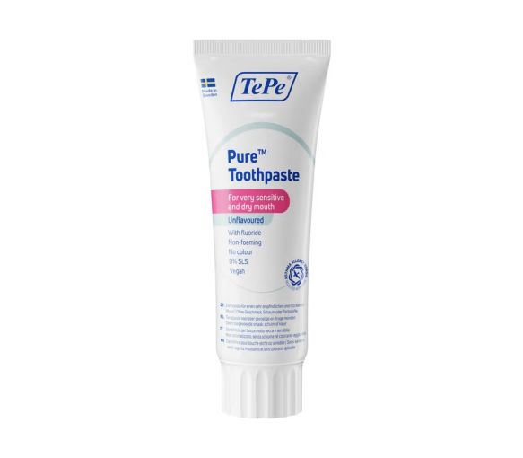 Zahnpasta Pure neutraler Geschmack TePe - Tube mit 75ml - image 1