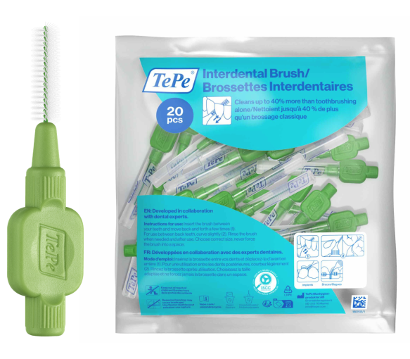 Original Interdentalbürsten grün Größe 5 (0,8 mm) TePe - 20 Bürsten - image 1
