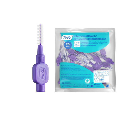 Originale Interdentalbürsten lila Größe 6 (1,1 mm) TePe - 20 Bürsten - image 1
