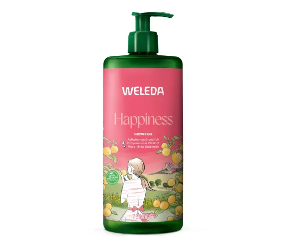 Duschgel Happiness spritzige Grapefruit Weleda - Pumpflasche 750ml