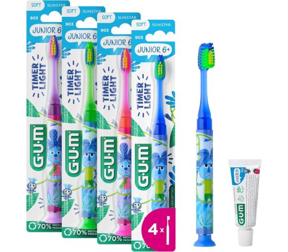 Sunstar Junior-Zahnbürste 6+ weich Gum - eine Zahnbürste