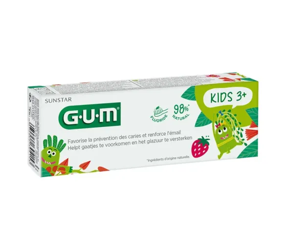 Zahnpasta für Kinder ab 3 Jahren, Geschmack Erdbeere, 50 ml Tube