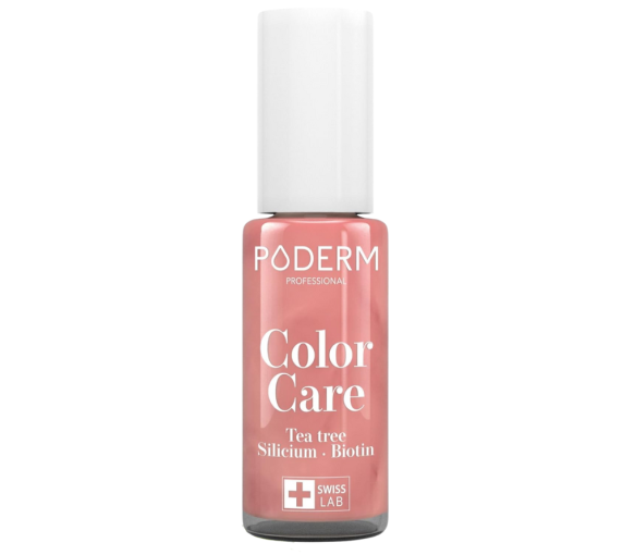 Farbpflege Nagellack Teebaumöl rosa glänzend Poderm - Flasche 8 ml - image 1