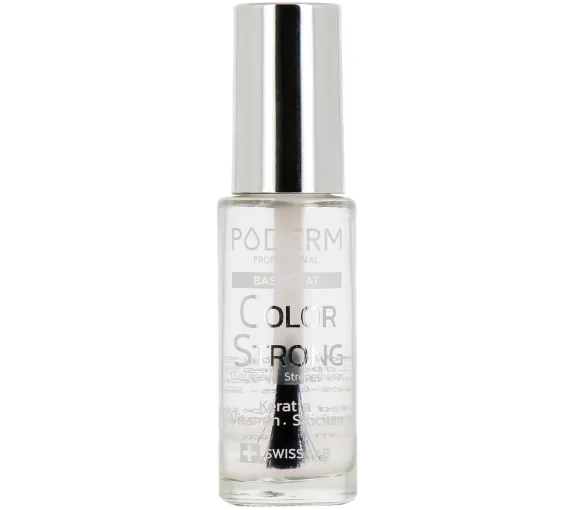 Color starker Basislack Nagelhärter Poderm - Flasche mit 8 ml