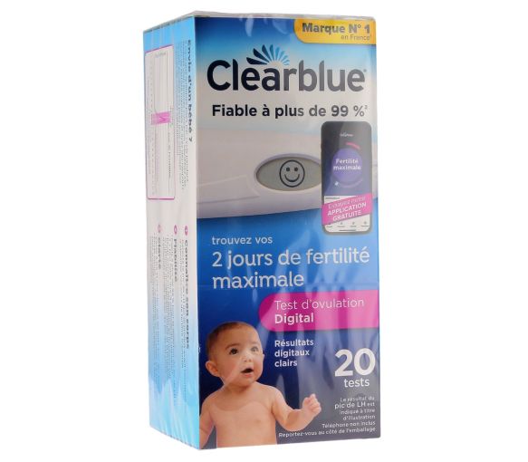 Digitaler Ovulationstest Clearblue - Packung mit 20 Tests - image 1