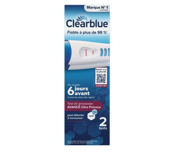 Schwangerschaftstest Clearblue Advance Ultra Früh - 2er-Pack - image 1