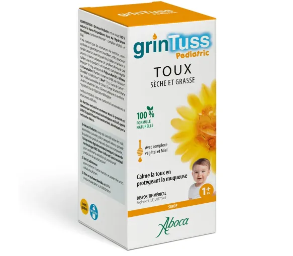 Grintuss pädiatrisch trockener und feuchter Husten Aboca - Flasche mit 180g