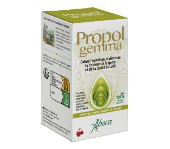 Propol gemma Spray ohne Alkohol Halsschmerzen Aboca - Spray von 30ml