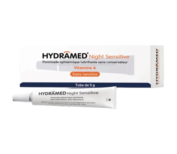 Hydramed Night Sensitive Augentropfen Gleitmittel Horus Pharma - Tube mit 5g