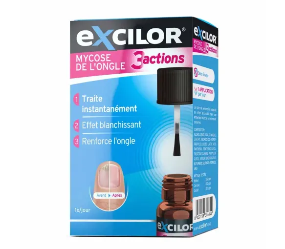 Nagelmykose 3 Aktionen Excilor - Flasche mit 7 ml - image 1
