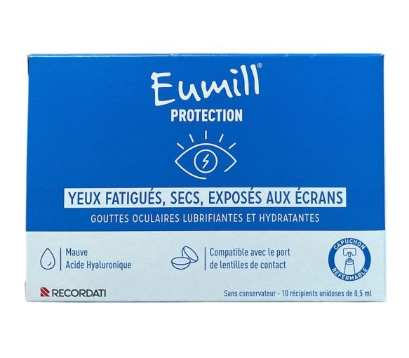 Schutz für müde, trockene Augen, die Bildschirmen ausgesetzt sind Eumill - Packung mit 10 Einzeldosen zu 0,5 ml - image 1