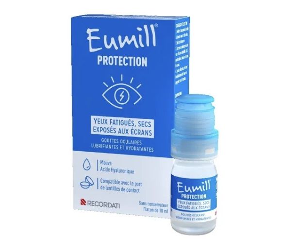 Schutz für müde, trockene Augen, die Bildschirmen ausgesetzt sind Eumill - Flasche mit 10 ml