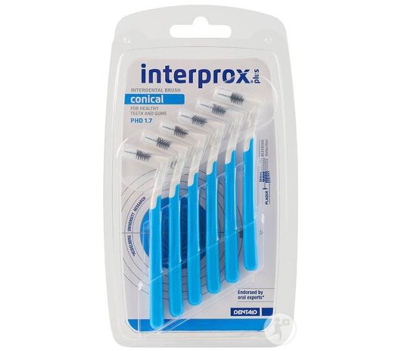 Interdentalbürsten konisch interprox plus blau Crinex - Packung mit 6 Bürsten