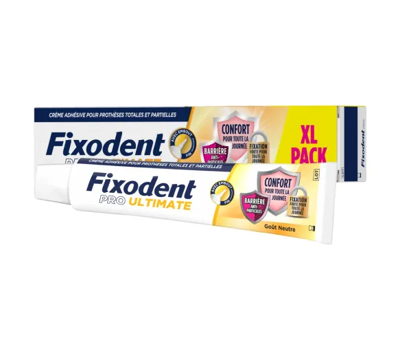 Pro Ultimate Kleber für totale und partielle Prothesen neutraler Geschmack Fixodent - Tube mit 57g - image 1