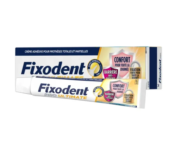 Pro Ultimate Kleber für totale und partielle Prothesen neutraler Geschmack Fixodent - Tube mit 40g