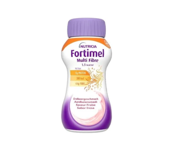 Fortimel Multi Fibre 1.5kcal Erdbeergeschmack Nutricia - 4 Flaschen à 200ml