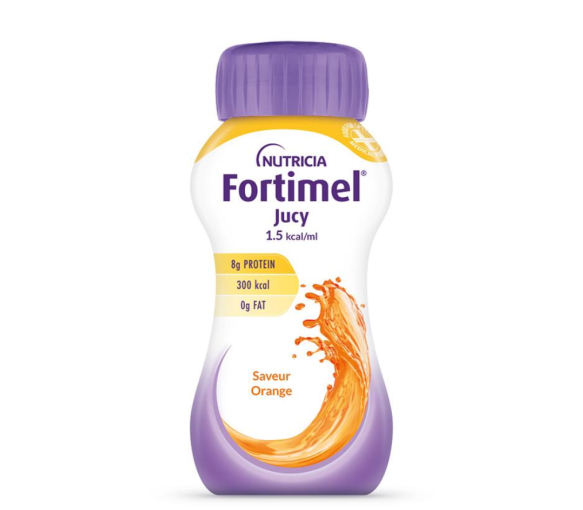Fortimel Jucy 1,5 kcal Geschmack Orange Nutricia - 4 Flaschen à 200 ml
