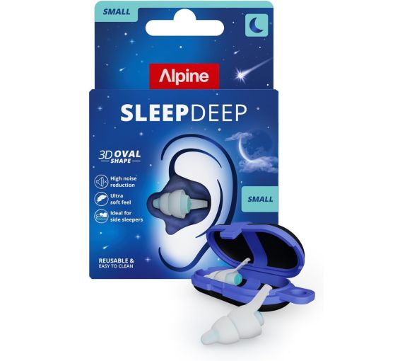 Sleep Deep Ohrstöpsel klein Alpine - ein Paar + eine Transportbox