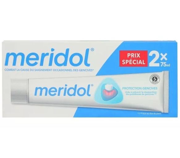 Zahnpasta für Zahnfleischschutz Meridol - Sonderangebot 2 Tuben à 75 ml