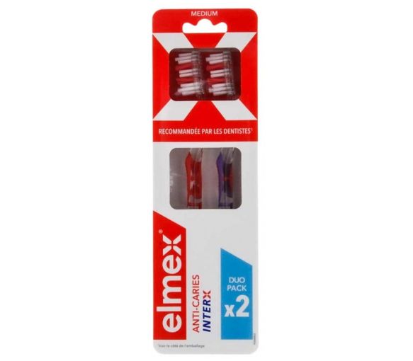 InterX mittel Elmex Kariesprophylaxe Zahnbürste - 2 Zahnbürsten - image 1
