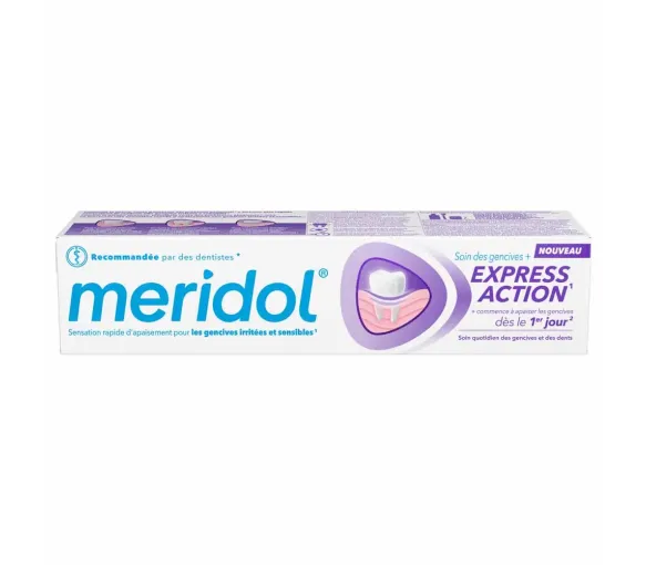 Meridol Express-Zahnpasta für Zahnfleischpflege - 75 ml Tube