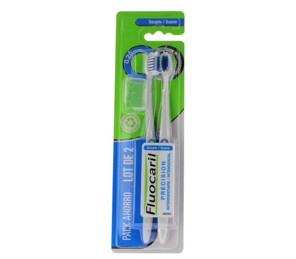 Weiche Interdentalbürsten Fluocaril - Set mit 2 Zahnbürsten - image 1